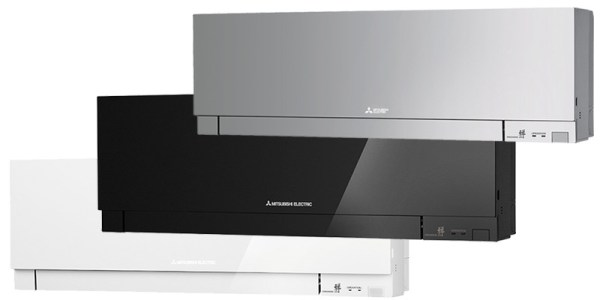 Mitsubishi Electric MSZ/MUZ-EF Kirigamine Zen split klima uređaji u tri boje: prirodno bijeli, sjajno crni i mat srebrni