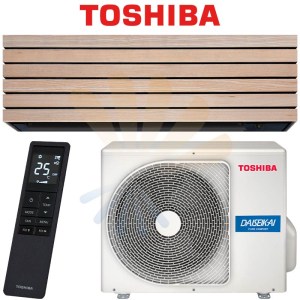 Toshiba Super DAISEIKAI™ 10 RAS-B18S4KVDG-E + RAS-18S4AVPG-E klima uređaj boje drveta